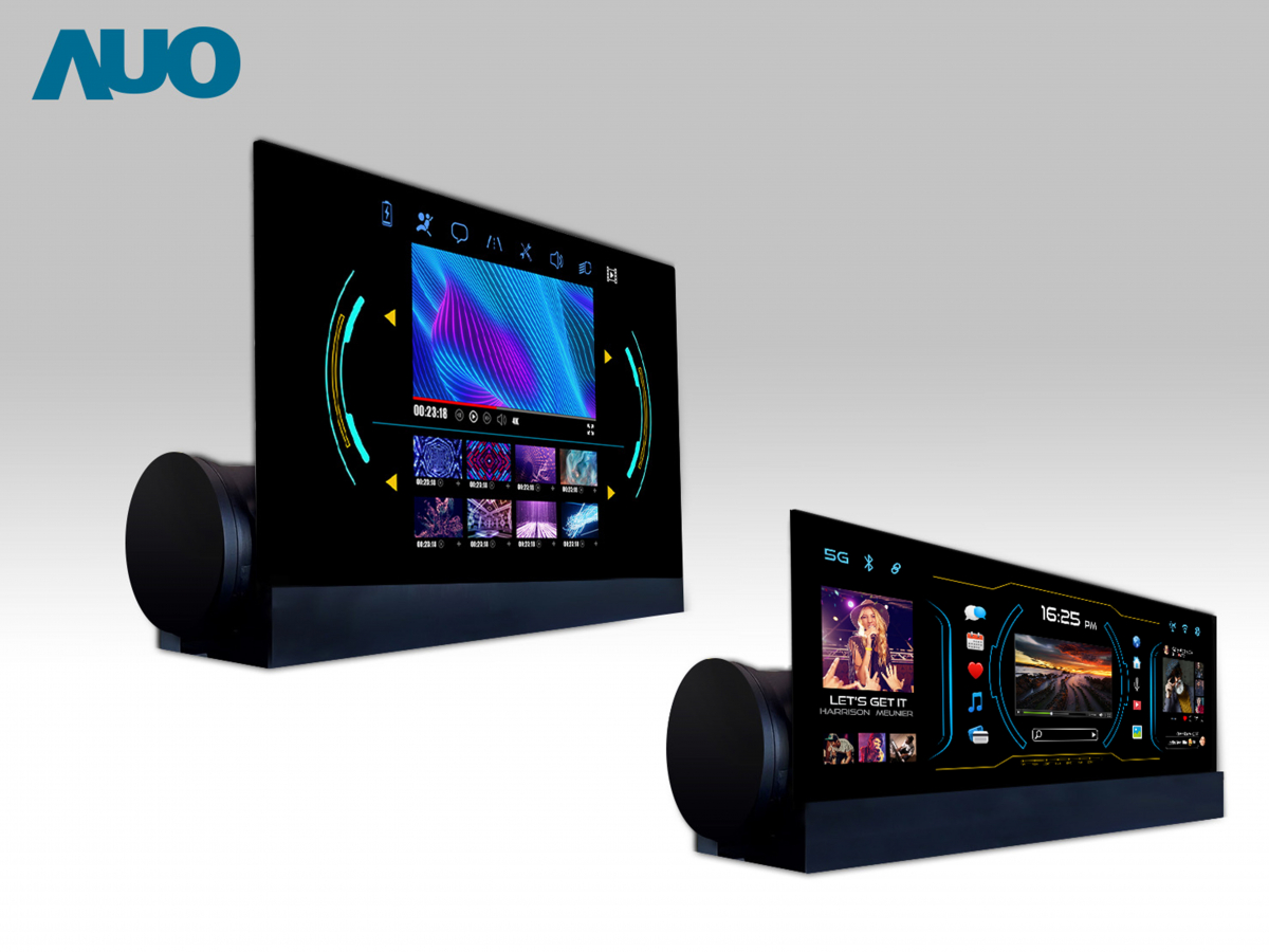 友達14.6吋可捲式Micro LED面板，導入車內資訊、影音娛樂及駕駛安全系統，翻轉智慧移動場域